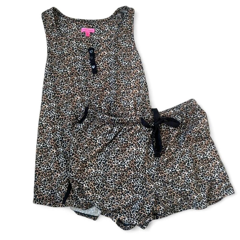 Betsey johnson leopard pajama set